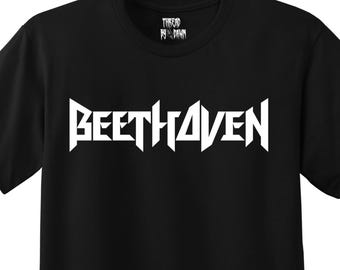 Beethoven, t-shirt compositeur de musique classique de style heavy metal