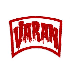 Varan, the Unbelievable 3.75" inch Iron On/Sew On Embroidered Patch, Classic Kaiju Monster Movie