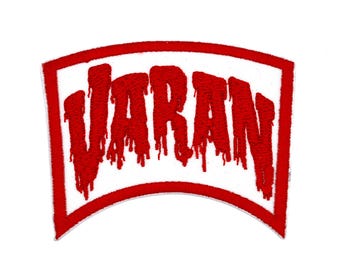 Parche bordado para planchar o coser de 9,5 cm de Varan, el Increíble, de la película clásica de monstruos Kaiju.