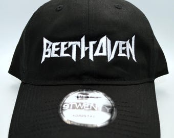 Beethoven Heavy Metal Style Logo Baseball Cap, Classical Music Composer