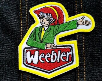 Patch brodé à repasser Weebler, elfe de 10 cm, parodie anime et manga