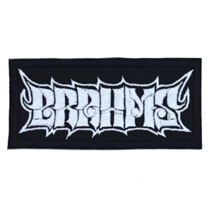 Patch bordado de 4 polegadas estilo Brahms Heavy Metal, compositor de música clássica, produtos para banda