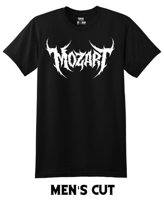 Mozart, Heavy Metal Style Classical Music Composer T-shirt