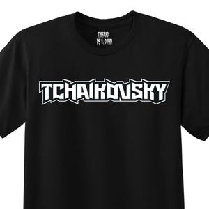 Tchaikovsky, Heavy Metal Style Classical Music Composer T-shirt