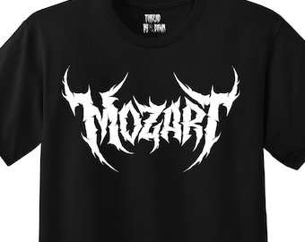 Mozart, Heavy Metal Style Klassische Musik Komponist T-Shirt