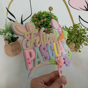 caketoppers easter happy easter easter file format studio and svg