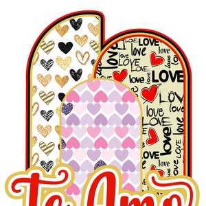 topper escenario molde para usar en cualquier ocasion happy valentines day happy birthday y mas formato svg y studio