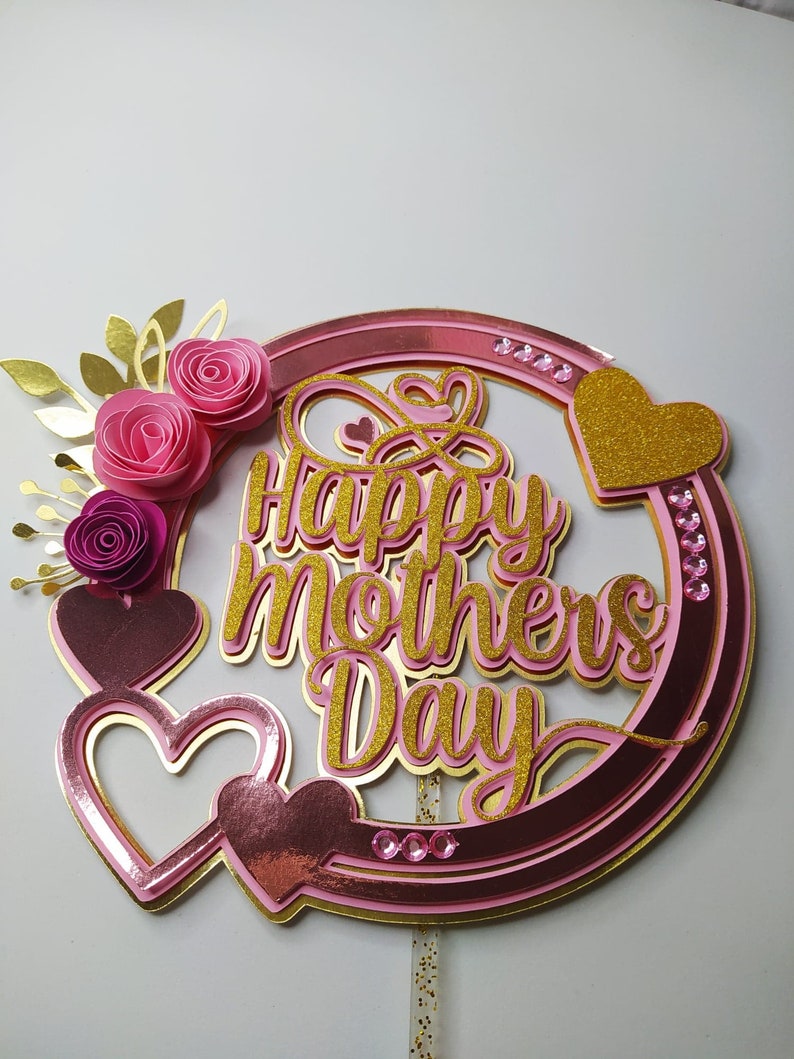 Cake Toppers Happy Mothers Day Cute Files - Etsy