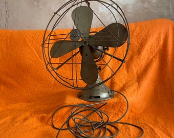 RARE Large 1930s Antique GEC Electric Fan For Renovation 18" Beautiful