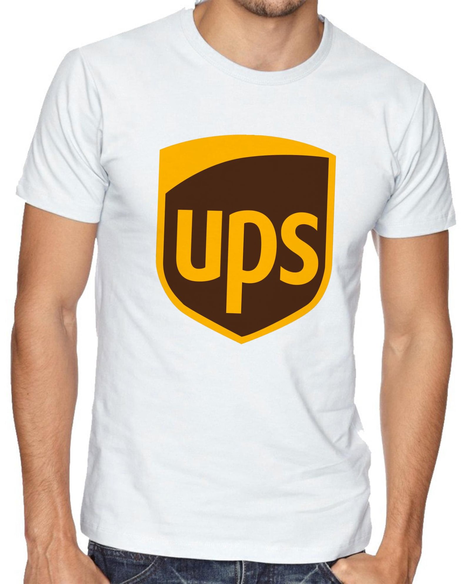 UPS United Parcel Service Shirt Logo Print Tshirt 100 Etsy