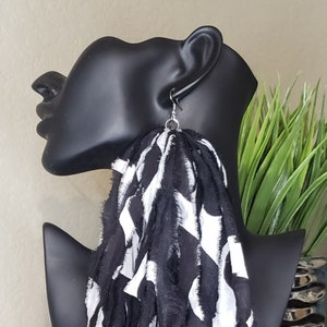 Fringe Earrings statement earrings bold earrings long earrings birthday gifts for her handmade jewelry trendy earrings lightweight earrings