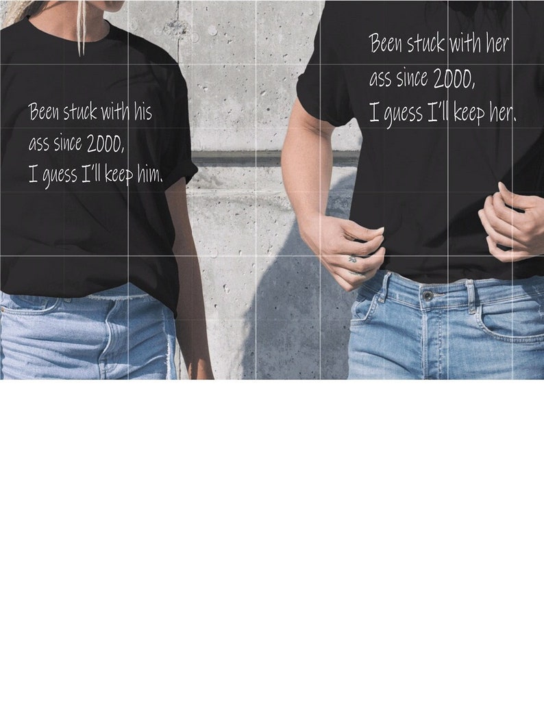 Funny Pizza Slice Matching T-Shirts For Couples - His & Hers Set, White, Men's L & Women's XXL
