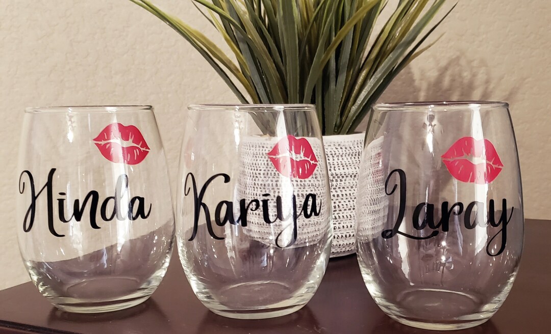 Personalized Gifts Wine Glasses Ladies Night Out Sassy Wine Glasses