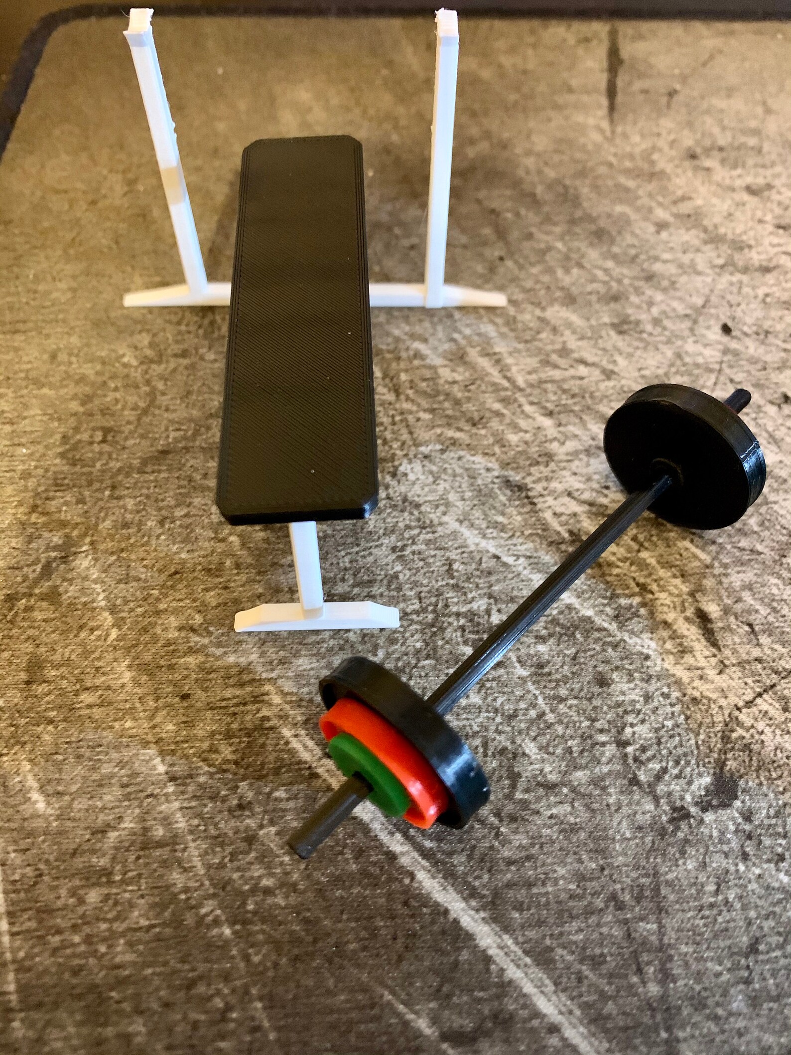 Miniature Weights and Bench weight lifting gifts weights Etsy