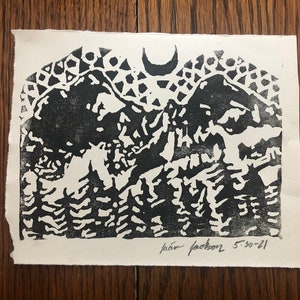 Where the Mountains Meet the Sky Print