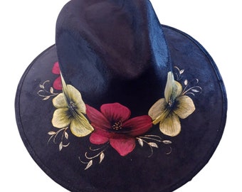 Painted Fedora - Etsy Australia