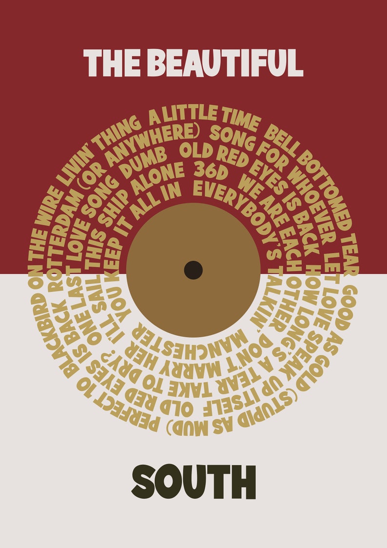 The Beautiful South Songs Music Hits Unframed Art Print Etsy UK