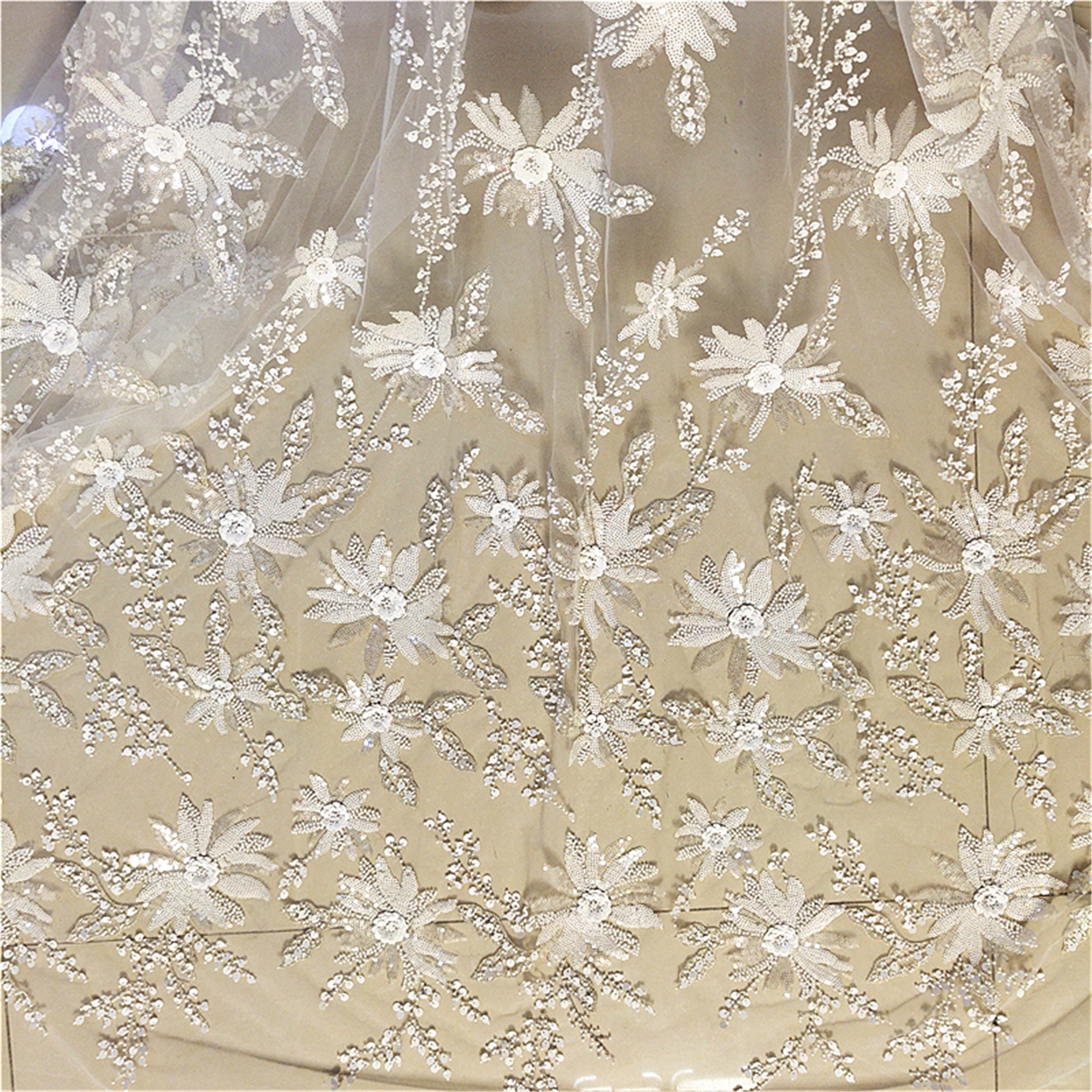 Handmade lace fabric Etsy