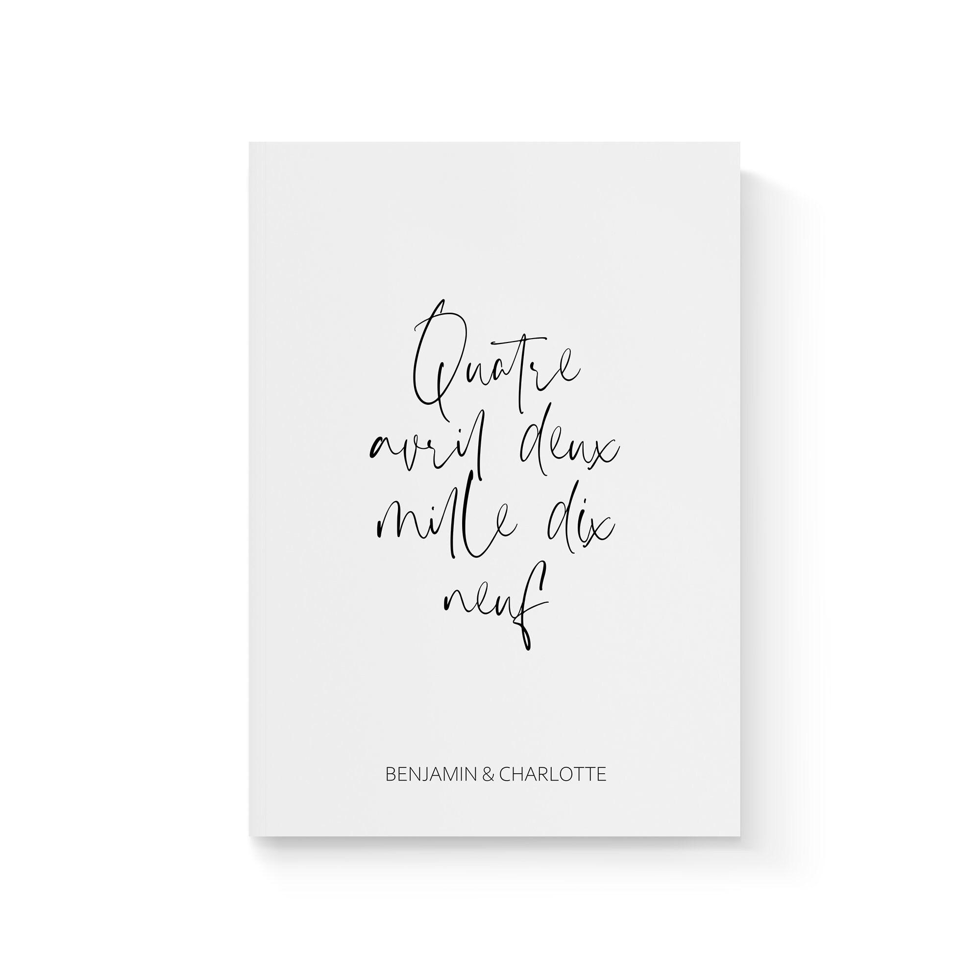 Affiche Prénoms + Date Minimaliste