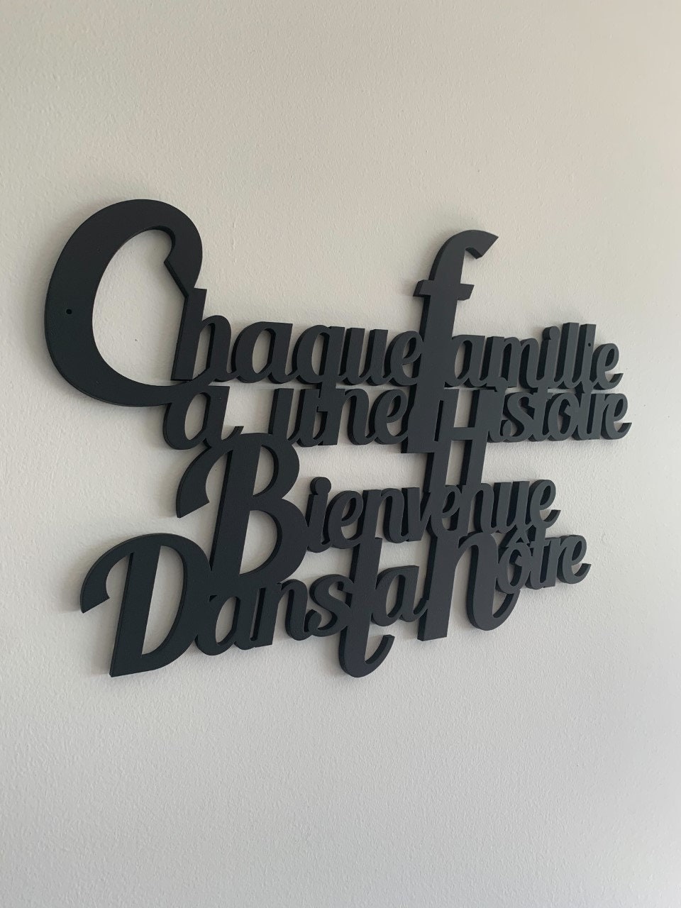 Phrase Chaque Famille . .