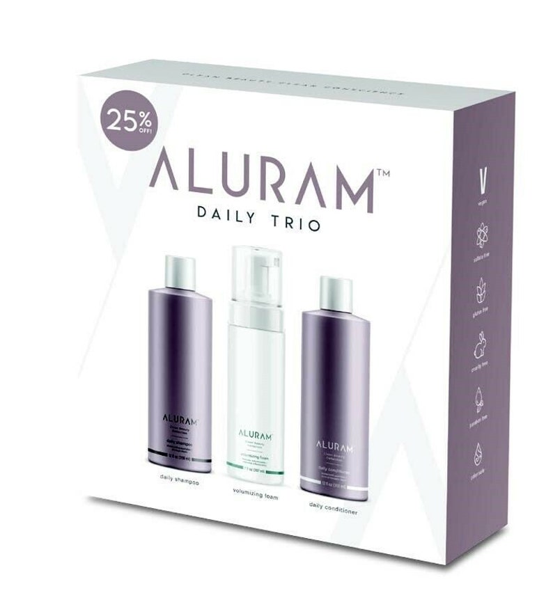 Aluram Daily Shampoo and Conditioner And Volume Foam Trio Etsy