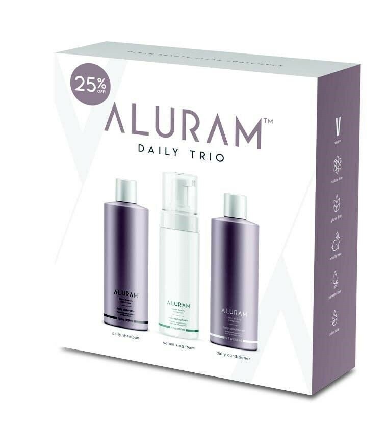 Aluram Daily Shampoo and Conditioner And Volume Foam Trio Etsy