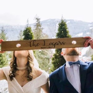 Personalized Shot Board Ski, Personalized for Weddings, Vacations, Celebrations, and Wedding Gifts. W/Two Glass Shot Glasses.