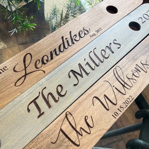 Personalized Shot Board Ski, Custom Ski for Weddings, Gift, Bachelorette Party, Bachelor Party, and Bridal Shower. W/Two Glass Shot Glasses.