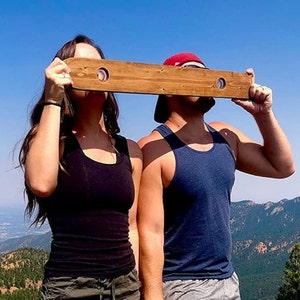 Custom Shot Board, Rustic Ski for Weddings, Vacations, Celebrations, and Wedding Gifts. W/Two Glass Shot Glasses.
