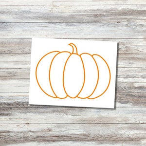 Pumpkin Vinyl Decal | Halloween Decal | Fall Decal