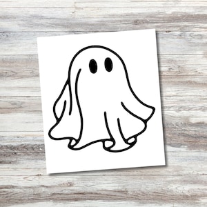 Ghost Vinyl Decal | Halloween Decal