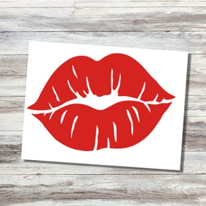 Kiss Lips Vinyl Decal