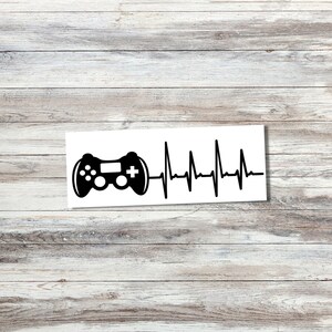 Gamer Heartbeat Vinyl Decal