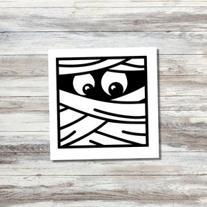 Mummy Eyes Vinyl Decal | Halloween Decal