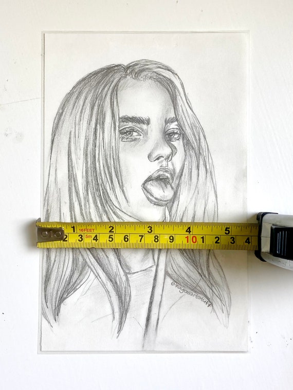 ArtStation - Billie Eilish Portrait Sketch by Oz Galeano