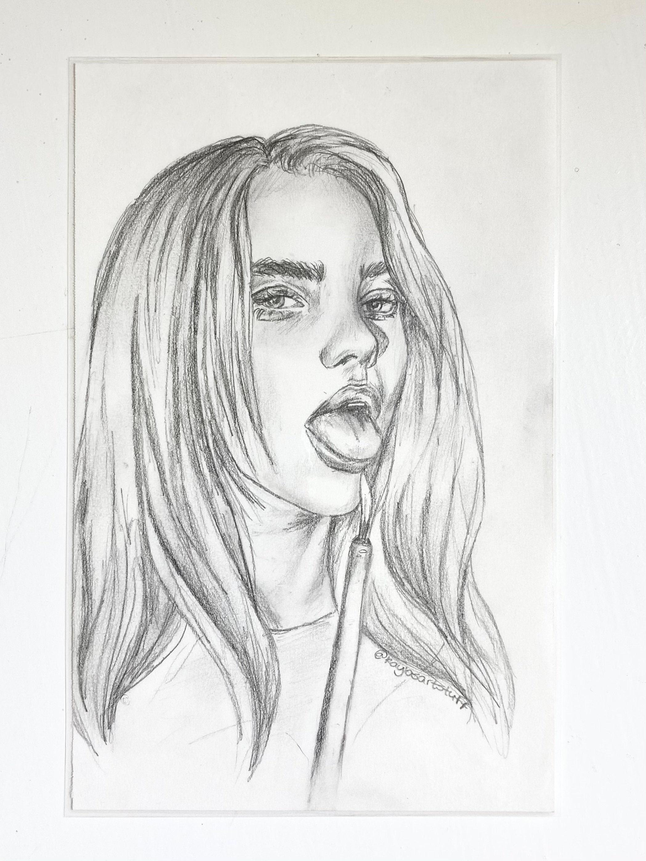 Reichen  Quick sketch of Billie with her blonde hair 