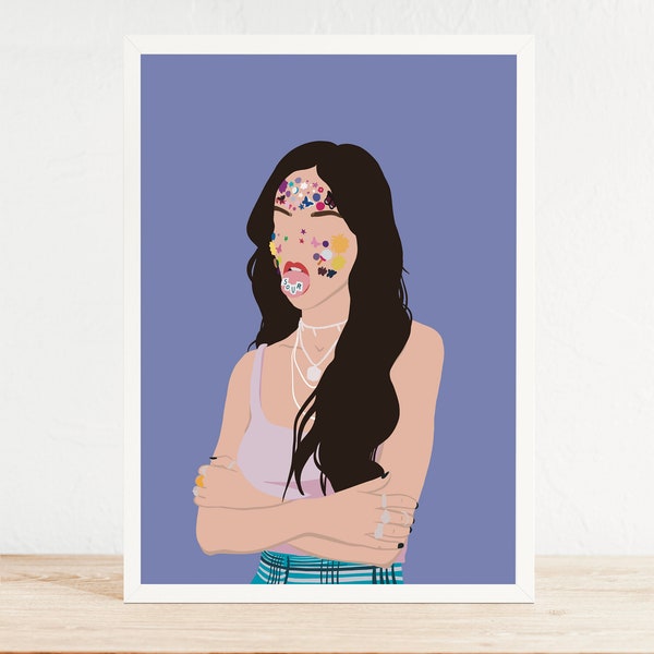 Olivia Rodrigo | Fan Art | Merch | Sour Poster | Album Cover | Album Print | Digital Download | Olivia Rodrigo Printable | Wall decoration