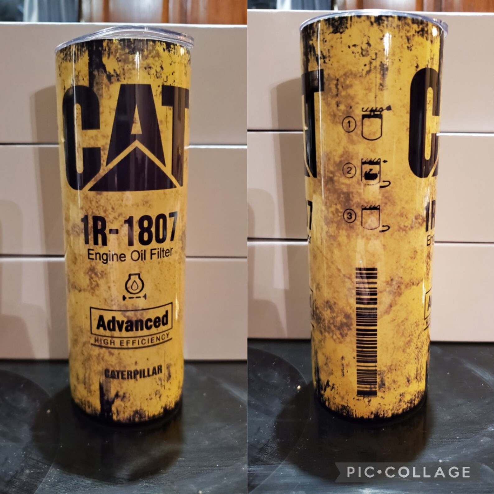 Caterpillar Oil Filter Tumbler 20oz Etsy