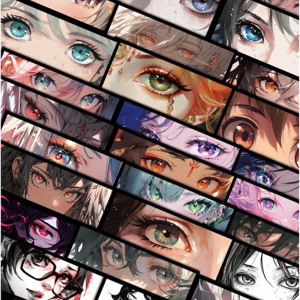5 random Anime Eye stickers