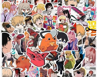 5 Random Chainsaw Man Anime Stickers