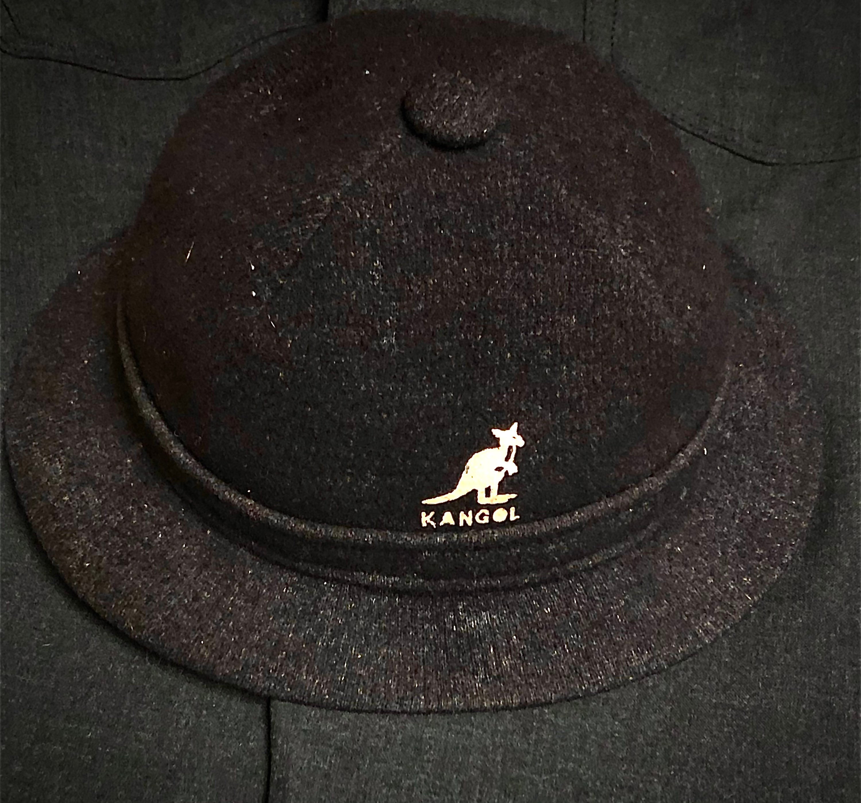 Vintage Black Kangol Bucket Hat Etsy