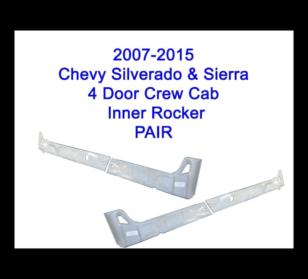 Inner Rocker Panels Pair Fits 20072015 Chevy Silverado Crew Etsy
