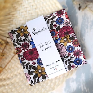 Coated cotton soap pouch