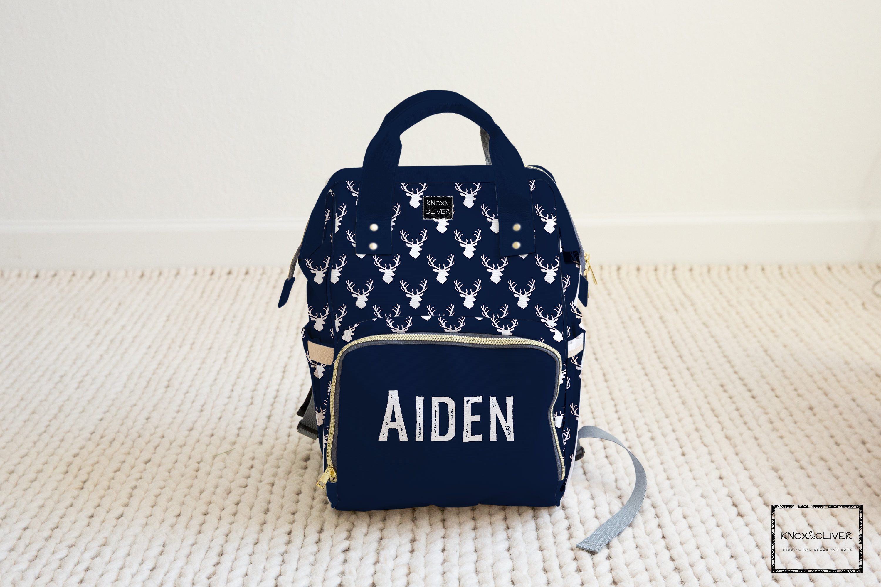 Personalized Diaper Bag Boy Personalized Backpack Multiuse Etsy