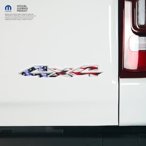 RAM 4x4 Emblem Overlay Decals AMERICAN FLAG Fits 2009-2026 1500-5500