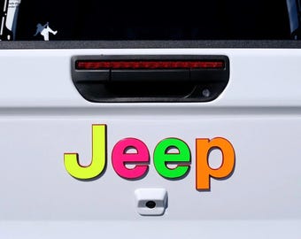 Jeep Emblem Overlay Dekaler Fluorescerande Färger