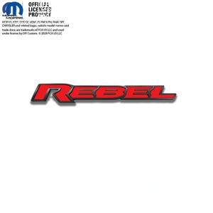 Decalcomanie sovrapposte con emblema RAM 1500 Rebel, rosso lucido, adatte ai modelli 2019-2026