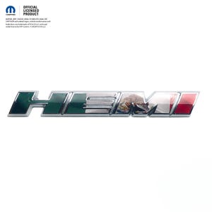 Dodge HEMI Fender Emblem Overlay Decal L&R MEXICAN Flag Fits 2011-2019 Challenger Charger Durango