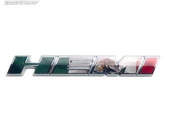 Dodge HEMI Fender Emblem Overlay Decal L&R MEXICAN Flag Fits 2011-2019 Challenger Charger Durango