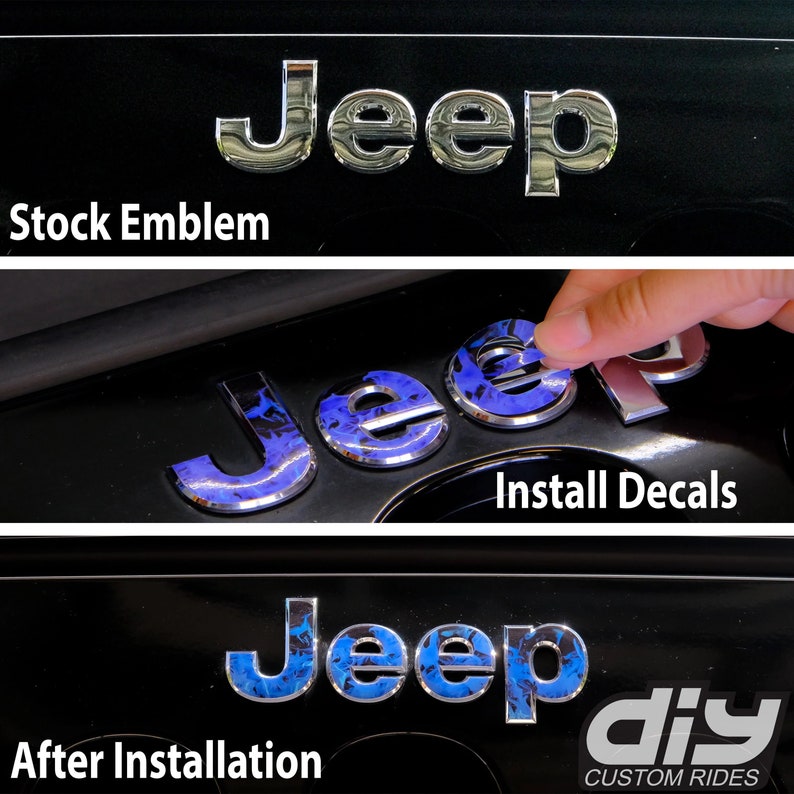 Jeep Gladiator Tailgate Emblem Overlay Decals cow Etsy